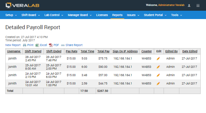 Timesheets and Payroll